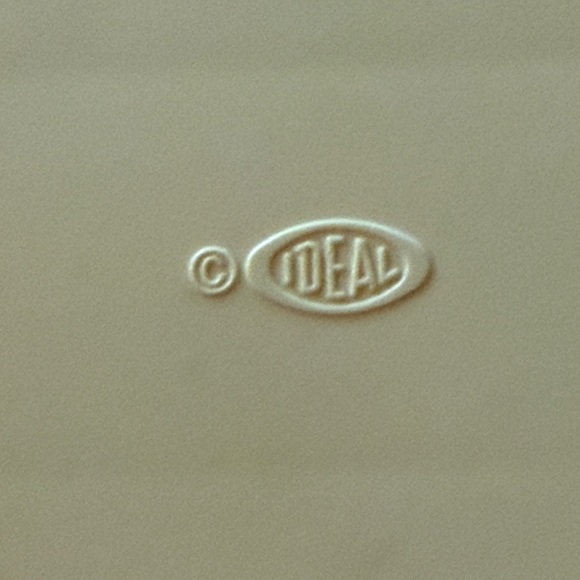 IDEAL Petite Prince Dollhouse Kitchen Cabinet Yellow and Gold - Picture 7 of 10